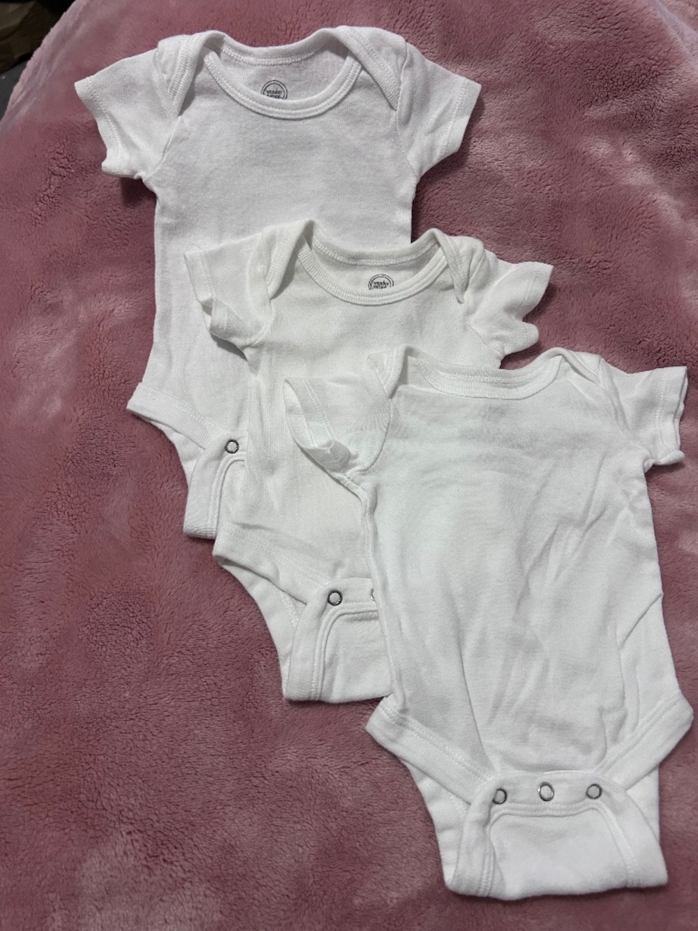 Newborn white onesie